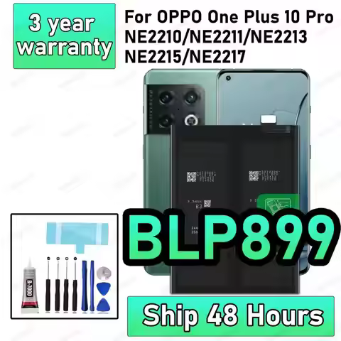 100% New High Quanlity BLP899 Battery For OPPO One Plus 10 Pro/NE2210/NE2211/NE2213/NE2215 Replaceme