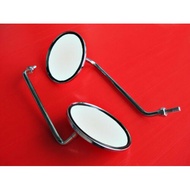"CHROME" SIDE MIRROR SET Fit For SUZUKI DS100 DS 100 DS100C TC100 // CHROME Plated Steel