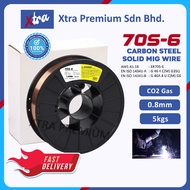 CO2 WELDING WIRE - 0.8MM  (5KG/ROLL) #MALAYSIA #MIG #CO2 WIRE #ER70S-6 (USING CO2 GAS)