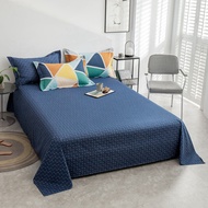 【Super low price】100% Pure Cotton Flatsheet Printed Bedsheet Single Double Queen Size Bedding Sheet 