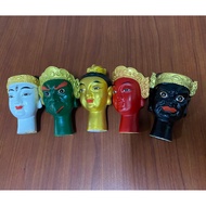 7 Cm 4 Height Five Battalion General Head With Stick