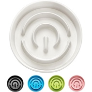 MOPANG Ceramic Slow Feeder Dog Bowls for Medium and Large Breed, 2.0 Cups Dog Slow Feeder for Fast E