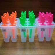 6 Grids Colorful Ice Cream Popsicle Molds Mambo Jelly Maker Ice Cream Mould