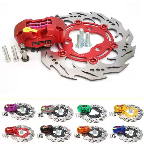 RPM Brake 82mm Caliper 3 Hole 70mm Disk Disc Rotor Set 4 piston Radial mounting for Yamaha Aerox Nit