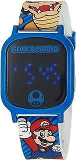 Kids Nintendo Super Mario Kart Luigi Bowser Digital LCD Quartz Wrist Watch, Cool Inexpensive Gift &amp; Party Favor for Toddlers, Boys, Girls, Adults All Ages