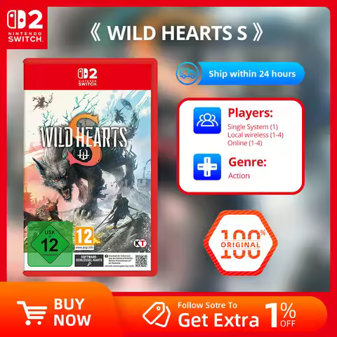 Nintendo Switch 2 Game - WILD HEARTS S - Nintendo Physical Game Card for Switch 2