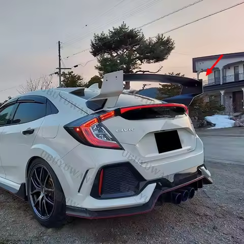 For Hatchback Honda Civic FK4 FK7 FK8 Tenth Generation Civic ABS Plastic Performance trunk Highkick 