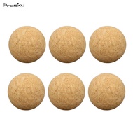 [Prasku] 6x Table Football Cork Table Soccer Wood Foosball 36mm Table Soccer Accessories
