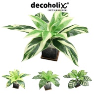 DecoholiX | AVA Persian Leaf Artificial plant Ceramic Pot Plant Flower Fejka ikea kaison ssf monster