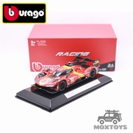Bburago 1:43 499P LMH 2023 #51 Le Mans Red Diecast Racing Car