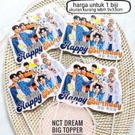 Topper skewer decoration rice tumpeng cake birthday cake happy birthday character NCT DREAM