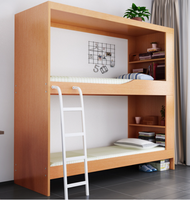 240x200x90cm DOUBLE DECKER INCLUDE 2 MATTRESS wooden bed japanese premium king bases loft queen size