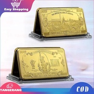 1 Billion Dolar Koin Souvenir Emas Logam Gold Bar Replika Emas Murni Patung Liberty