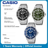 Casio Analog Date Display Stainless Steel Watch for Men MTD-145D-1AVDF, MTD-145D-2AVDF, MTD-145D-3AV