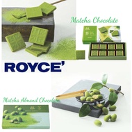 【Hokkaido Direct Mail】 ROYCE Matcha Chocolate 32 Pieces & Matcha Almond Chocolate190g