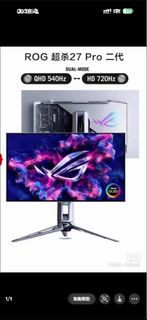 收 ROG 超殺27 Pro 二代 顯示器 PG27 AQWP-W