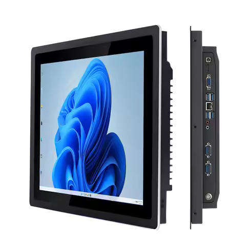 10 12 15 17 inch embedded industrial computer all-in-one pc panel with capacitive touch screen witho