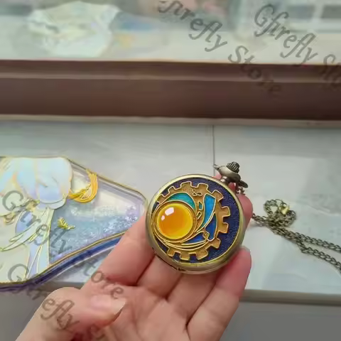 Honkai: Star Rail Necklace Anime Pendant Clothes Accessories Amulet Ambitus Misha Cosplay Pocket Wat