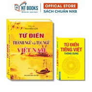 Book - Set of 2 Dictionary of Vietnamese Idioms and Proverbs (yellow) - Common Vietnamese Dictionary