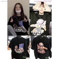 baby tshirt♀▽2020 Original BA & ADLV Joint Men and Women's Baby-face Graphic Short-sleeved T-shirt