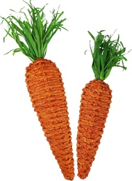 DR.DUDU Large Carrots Easter Decorations – Set of 2 (22" & 18") Fake Carrot Spring Decor for Home Fa