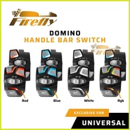 ∇ ∦ ♠ Domino Handlebar Switch Set with LED Light Universal Premium Quality Original Firefly Motorcy