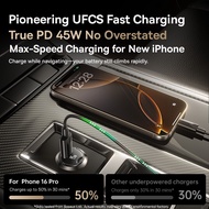 Baseus PrimeTrip VP2 Car Charger 45W with USB-C to USB-C 60W Fast Charging Cable 1m, Compact & Power