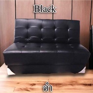 Sofa Bed ขนาด2 ที่นั่ง รุ่น Waffle ตกแต่งห้องStyle Minimal ด้วยงานหนังเทียมPD ทำความสะอาดง่าย โครงสร