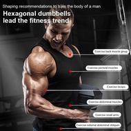 Dumbell Hexagon Set 2KG/3KG/5KG Gym Fitness Exercise Workout Deadlift Home Strength Training With Me