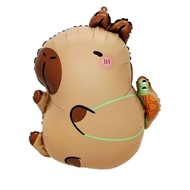 Cute Backpack Tortoise Docile Capybara 25 inches birthday party decorations aluminum foil balloon