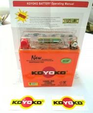 ( 100% ORIGINAL / *NEW* )KOYOKO NANOGEL BATTERY 12N9L-BS (12N9) 12V9AH/10HR modenas jaguh battery