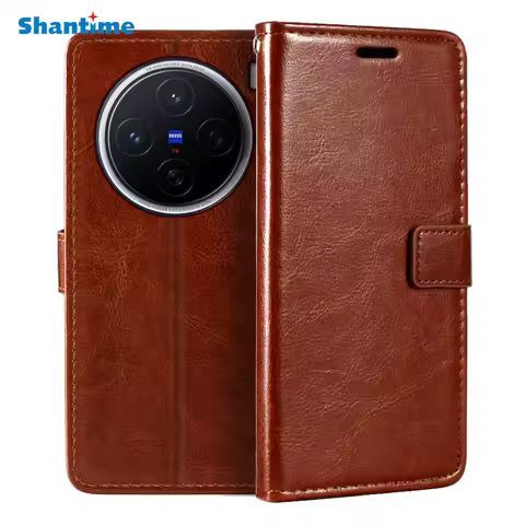 Case For Vivo X200 5G V2415A Wallet Premium PU Magnetic Flip Case Cover With Card Holder And Kicksta