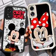 Case for OPPO RENO 2F 2Z A5X 13F 2025 A5 A5i PRO 5G FA-18 Mickey Mouse Black Silicone