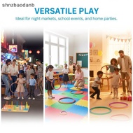[SHNZFF] Flexible Toss Rings Plastic Kids Sport Target Practice Set Colorful Jump Lattice Design for
