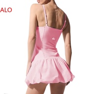 (ALO) North America Alo Al Patchwork Bud One-Piece Dress Lightweight And Breathable Golf And Tennis