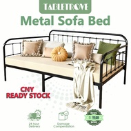 TABLETROVE 6FT Metal Sofa Bed Single Iron Bed Frame Daybed Katil Bujang Katil Besi Katil 沙發床架