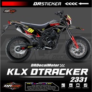 KLX DTX / DTRACKER GEICO STICKER DECAL CAN CUSTOM LATEST NAME AND NUMBER