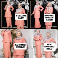 [NEW ARRIVAL] BAJU KURUNG IN PEACH SALMON - KURUNG RIAU/KURUNG KEDAH/KURUNG MODEN