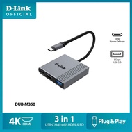 D-Link DUB-M350/F/U 3-in-1 USB-C Hub USB to Multi-Gigabit / Gigabit Ethernet Adapter