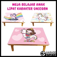 Unicorn Character Children's Study Folding Table