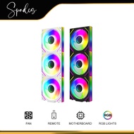 Jungle Leopard Interstellar V2 3in1 ARGB Block Chassis Fan Black