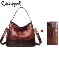 Cobbler Legend Genuine Leather Women Tote Bags (2 Pcs/Set)