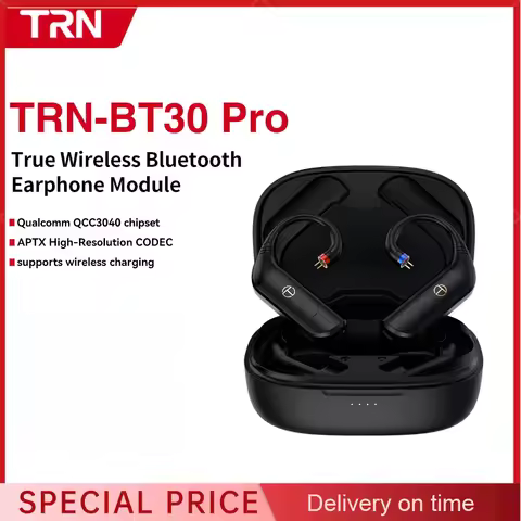 TRN BT30 Pro Wireless Bluetooth 5.3 HIFI Earphones Module Upgrade Cable Replaceable for SPin QDC 0.7