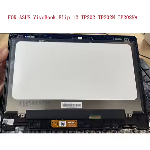 FOR ASUS VivoBook Flip 12 TP202 TP202N TP202NA LCD Display Touch Screen Digitizer Assembly with Beze