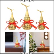 [Tenlzsp8] Feng Shui Brass Gourd Table Ornament HU Lu Figurine Traditional Tabletop Decoration for H