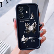 Case For OPPO A3 4G A3 Pro 5G A3X 4G A3X 5G A40 A60 5G Three-Color Butterfly Phone Silicone Shockpro