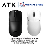 ATK DRAGONFLY A9 SERIES LIGHTWEIGHT WIRELESS MOUSE - BLACK / WHITE