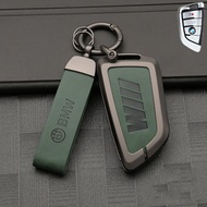เคสกุญแจรีโมทรถยนต์โลหะผสมสังกะสีสำหรับ BMW   เคสกุญแจ 1/2/3/4/5 ซีรีส์ X1 X2 X3 X5 เคสกุญแจอัลลอยด์