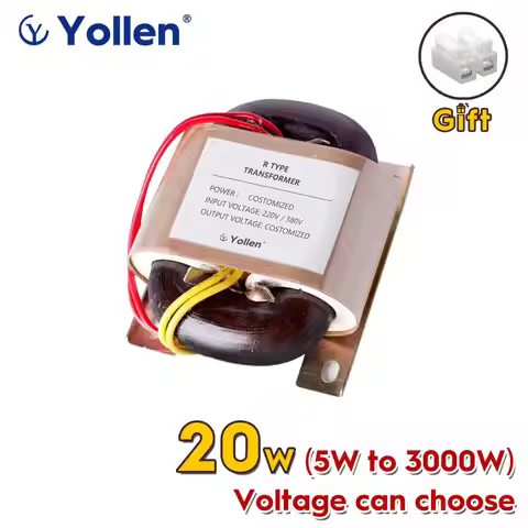 R-Core R20VA 20W Power transformer voltage customized 220V/380V to 6V/9V/12V/15V/18V/24V/110V Elevat