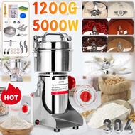 Electric Grain Grinder Mesin Pengisar Rempah Serbuk Kisar Cili Kering Food Processor Big Capacity 12